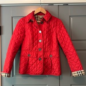 Burberry Quilted Peplum Jacket